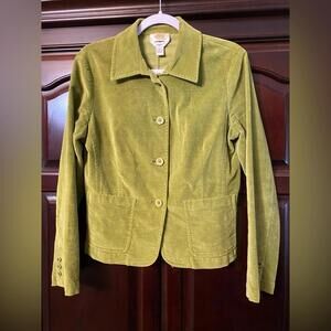 Talbots - Vintage‎ Green Velvet Blazer - Size 8